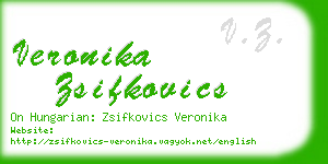 veronika zsifkovics business card